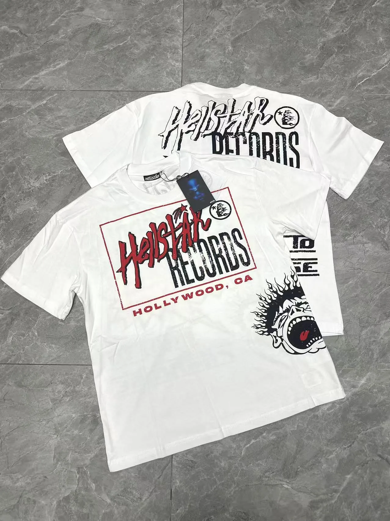 753#White/Black/ ｜ P54 In Stock Hellstar 、 T （fabric):32 240 Sizes（size）：S-M- L- X L （colour）：White、Black.